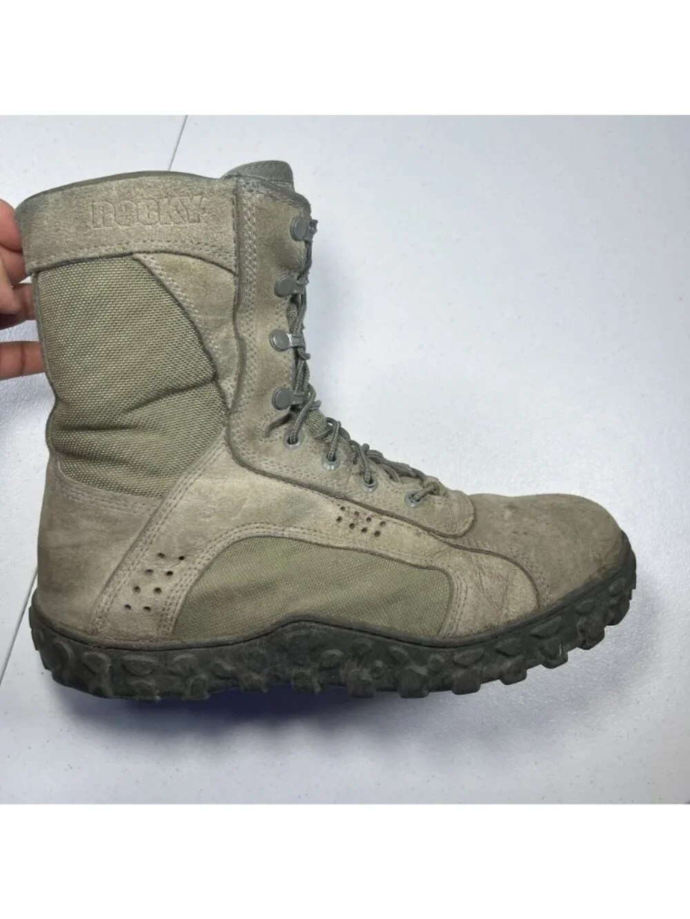 Rocky Mens S2V Special Ops Tactical Military Sage Green Boots Size 11.5 Wide